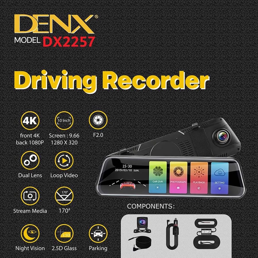 كاميرا مراقبة للسيارة Denx ذكية