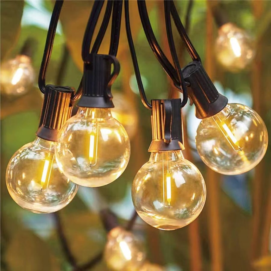 إنارة كرات ديكور LED دافئة – تصميم أنيق مقاوم للماء
