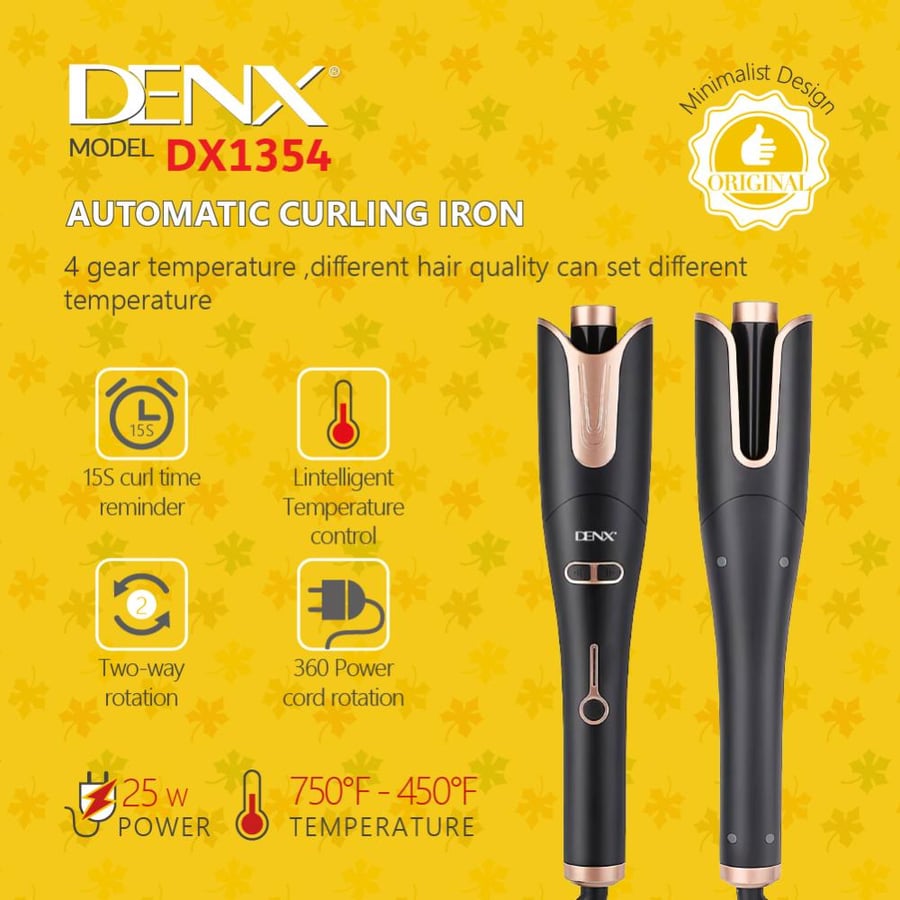 مكواة تجعيد الشعر Denx أوتوماتيكية
