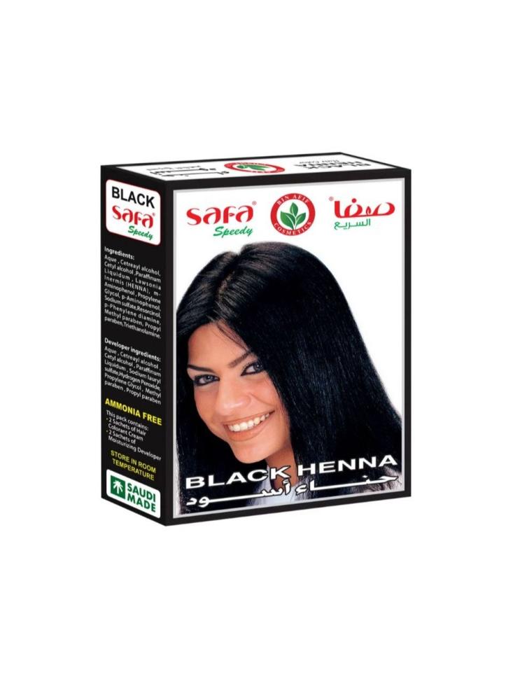 صبغة حناء سفا سبيدي للشعر باللون الأسود