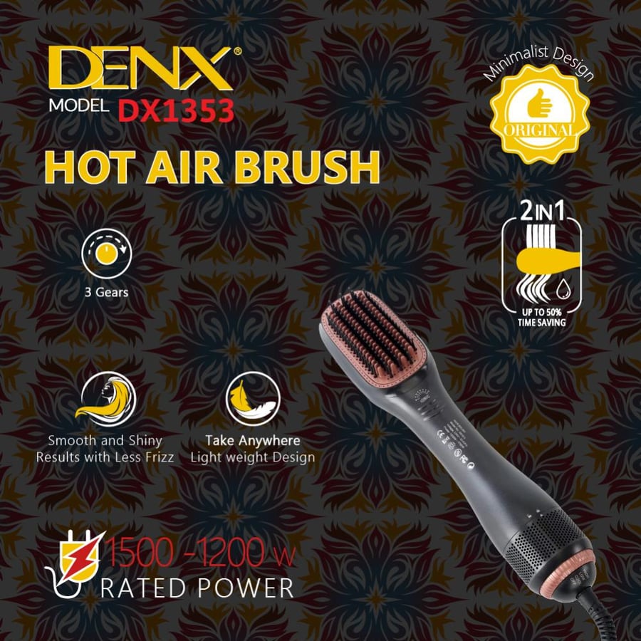 فرشاة تصفيف الشعر بالهواء الساخن Denx احترافية