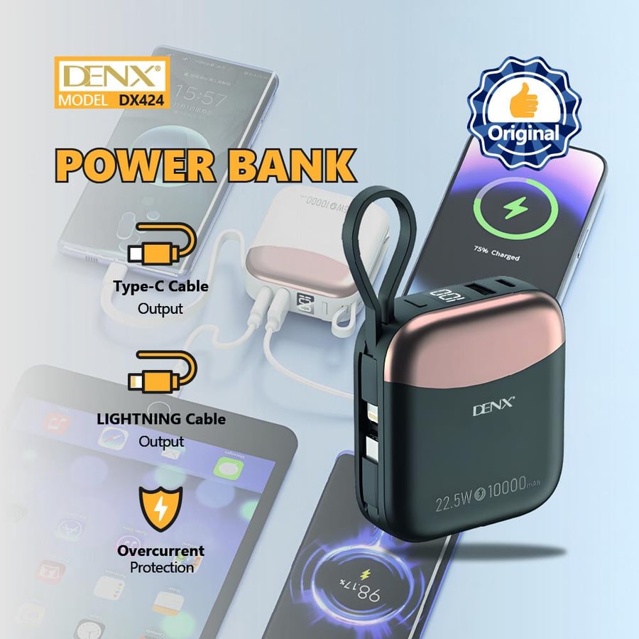 باور بانك Denx بطارية 10000 مللي أمبير
