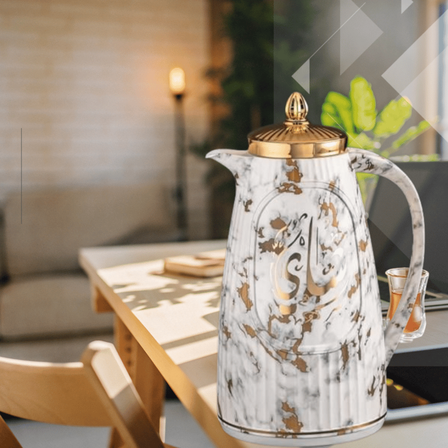 طقم ترامس رخامي للشاي والقهوة من رويال كاميل 0216886