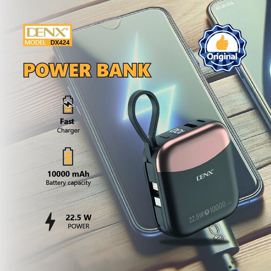 باور بانك Denx بطارية 10000 مللي أمبير