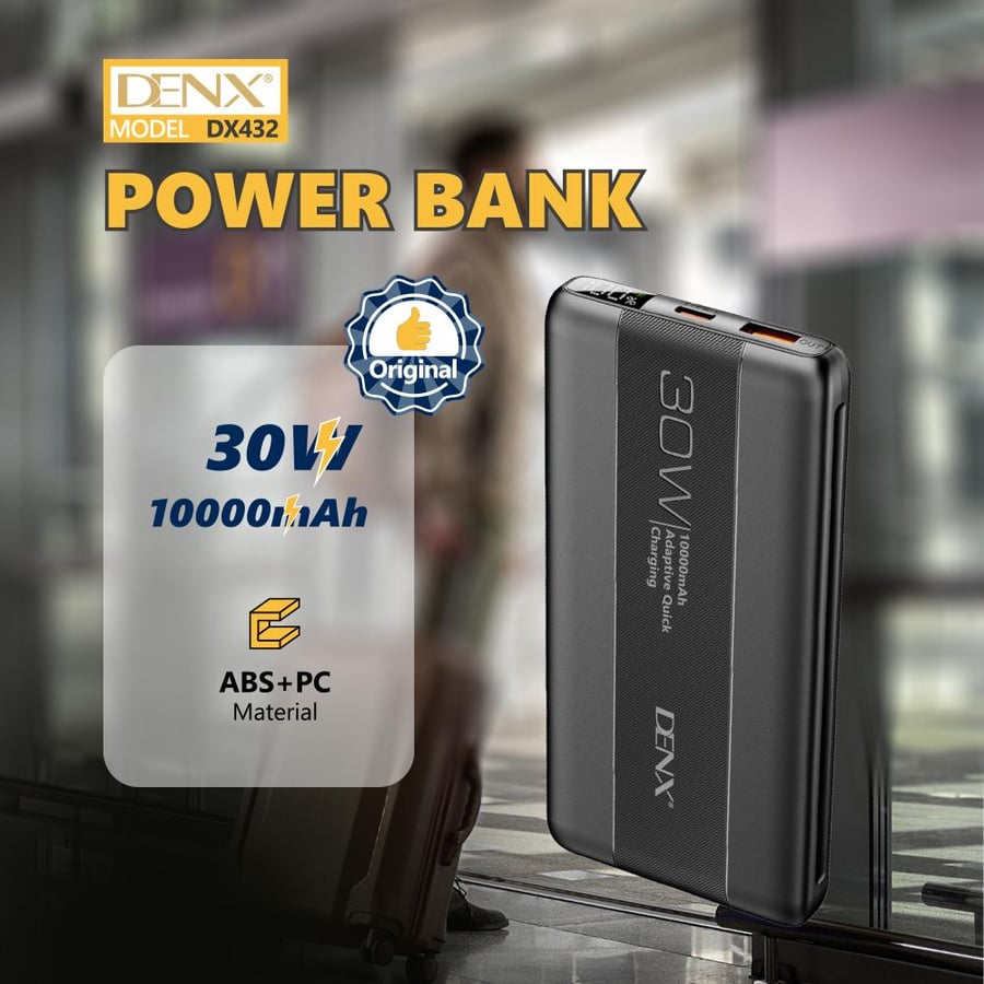 باور بانك Denx بطارية 10000 مللي أمبير عالي السرعة