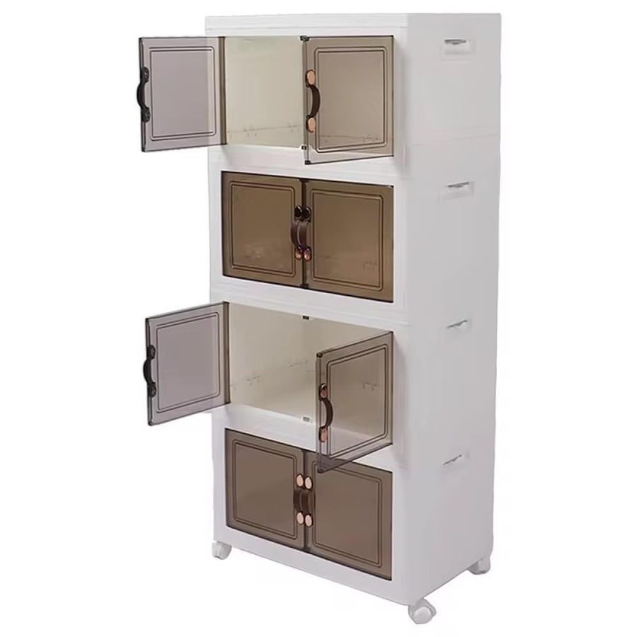 صناديق تخزين كبيرة بأبواب شفافة