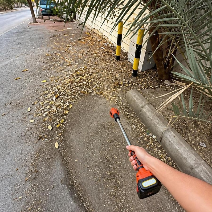 منفاخ أوراق لاسلكي لتنظيف الحدائق مع بطارية قابلة للشحن