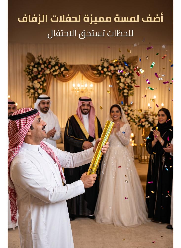 مدفع قصاصات ورقية بارتي بوبر، أنابيب ذهبية لامعة مع قصاصات ملونة للأعراس وأعياد الميلاد والتخرج والعيد وحفلات تحديد الجنس – طقم 20 قطعة
