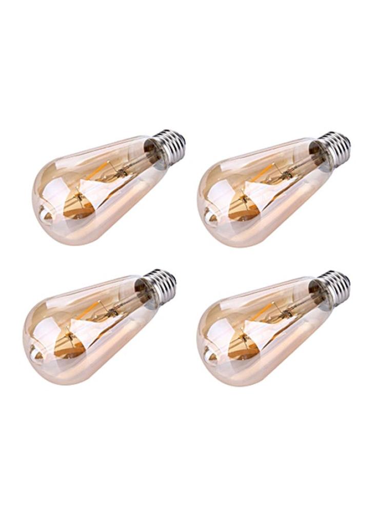 طقم 4 لمبات LED فيلامنت كلاسيك موفرة للطاقة