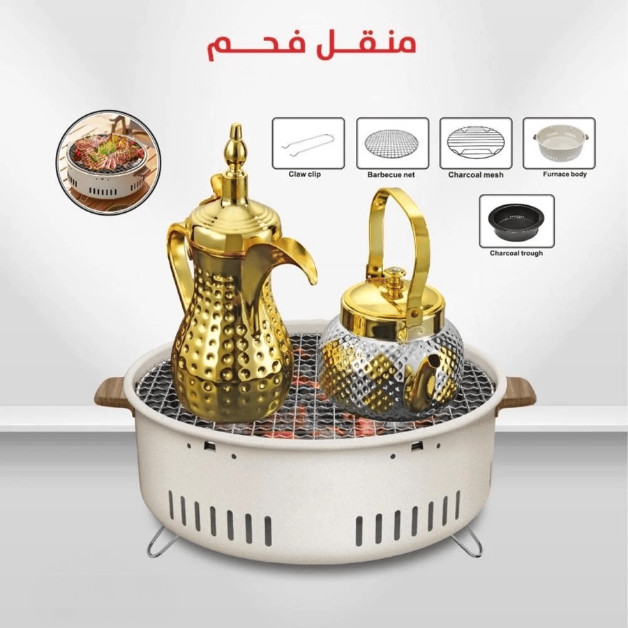 شواية و منقل فحم محمولة للتخييم والرحلات