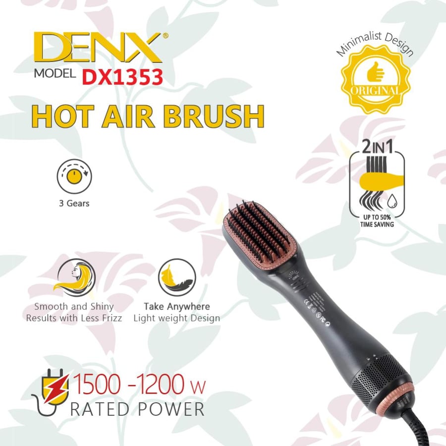 فرشاة تصفيف الشعر بالهواء الساخن Denx احترافية