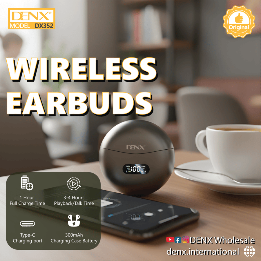 سماعة بلوتوث لاسلكية Denx - الطراز 395