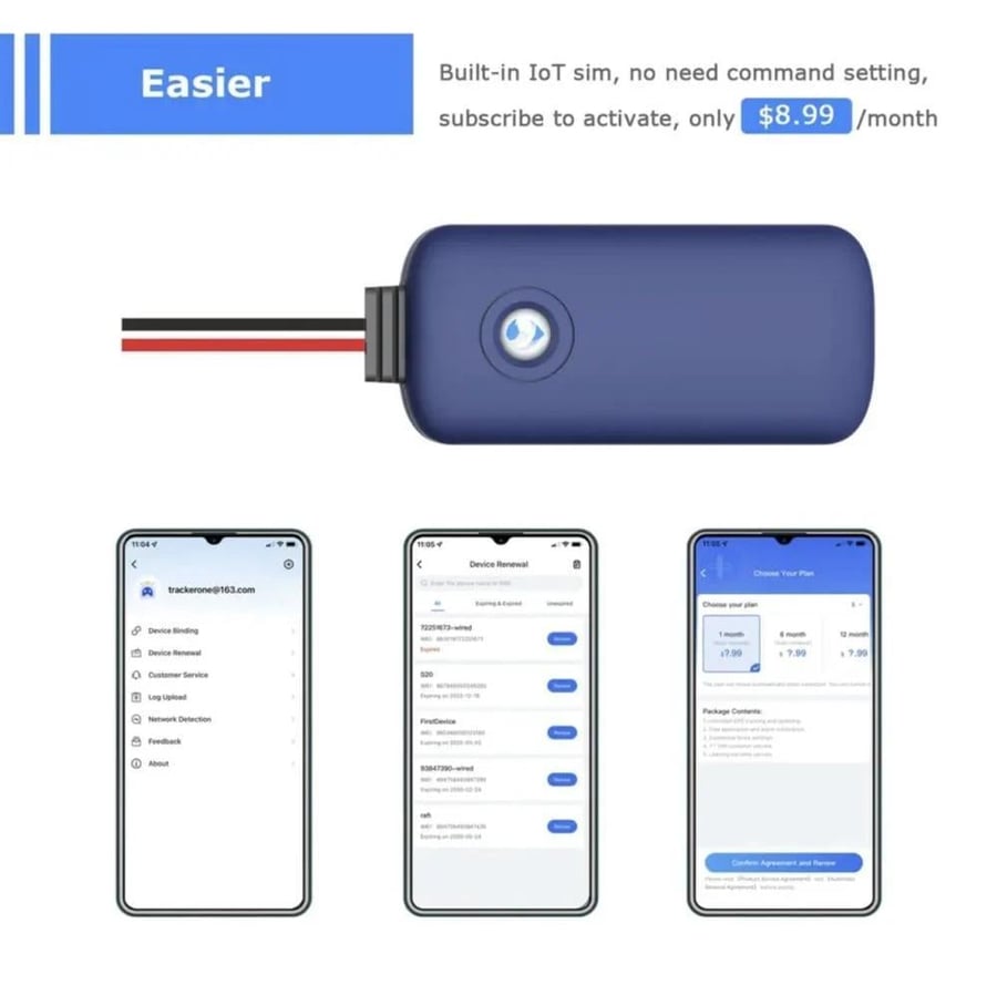 تتبع GPS سلكي G19