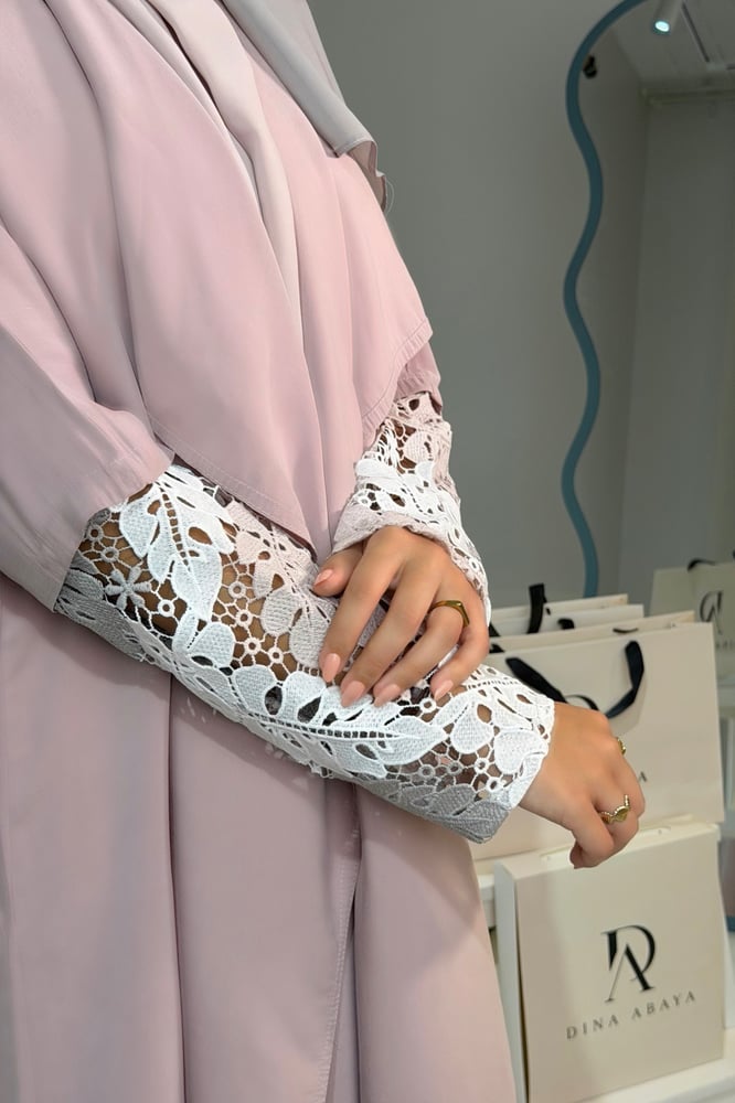 Flow Style Abaya _ Dusty Rose