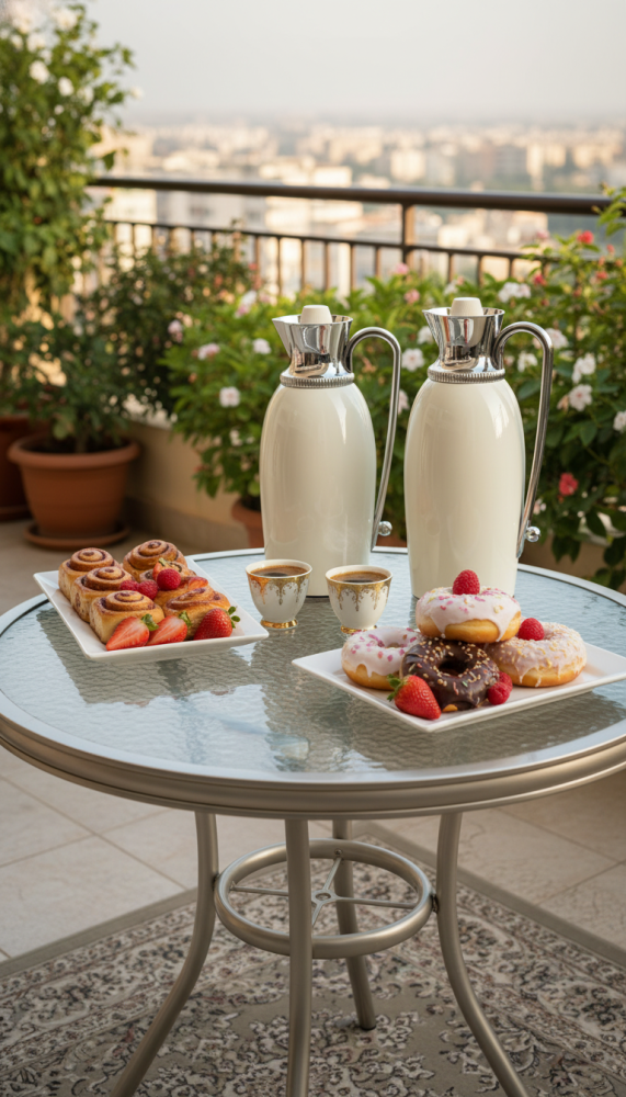Tea and coffee samovar set 1 liter / 750 ml