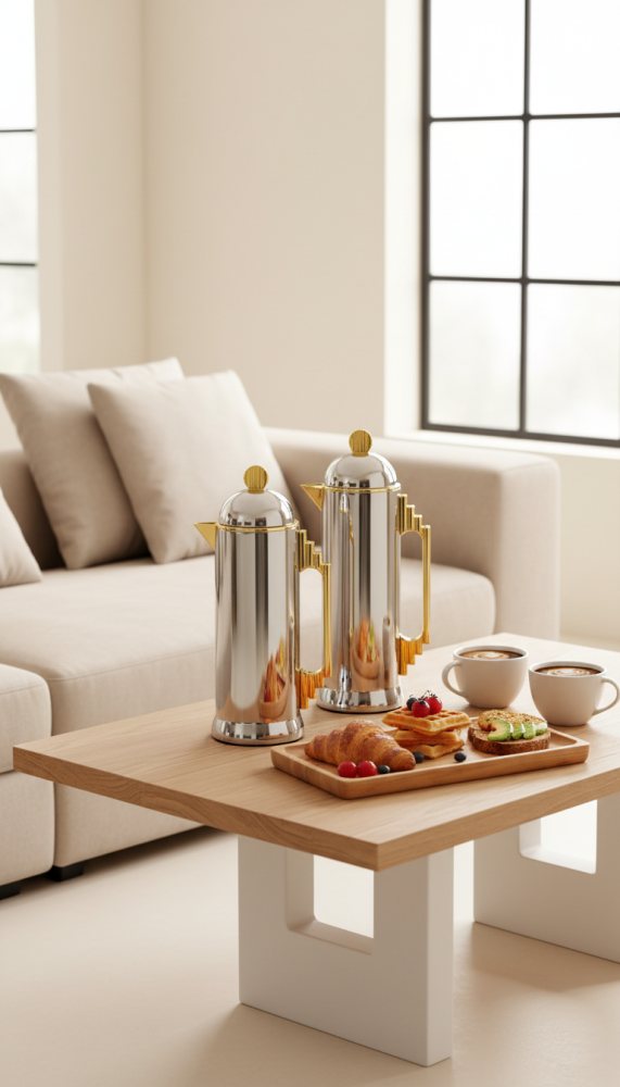 Tea and coffee thermos set 1 liter