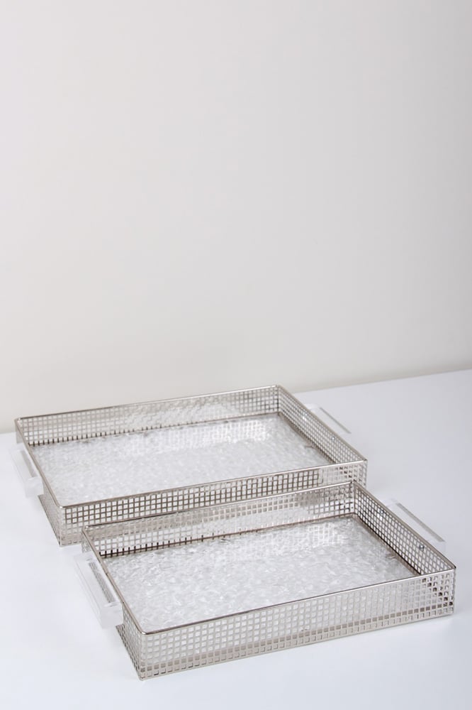 Multi-purpose serving tray set with elegant design 35 × 25 cm / 30 × 20 cm