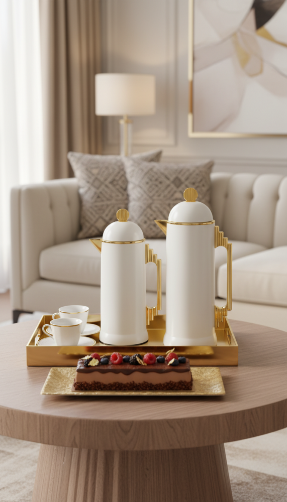 Tea and coffee thermos set 1 liter