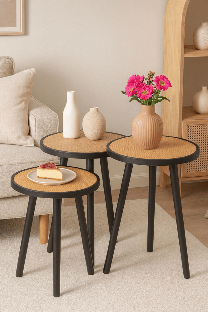 Side coffee table set