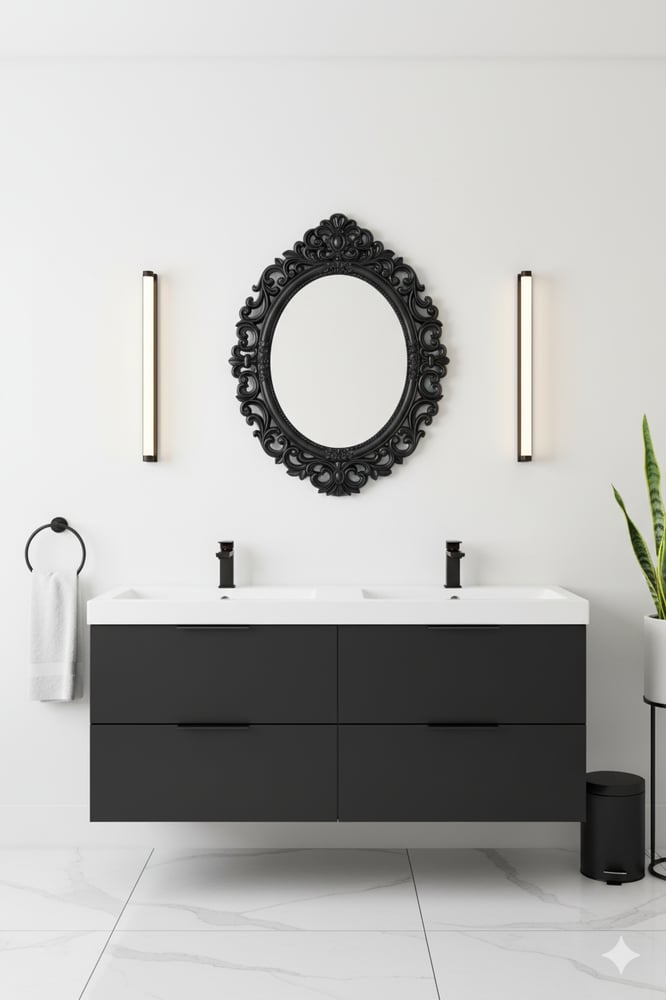 Wall mirror with modern design adds an elegant touch to your home decor 72cm * 57cm