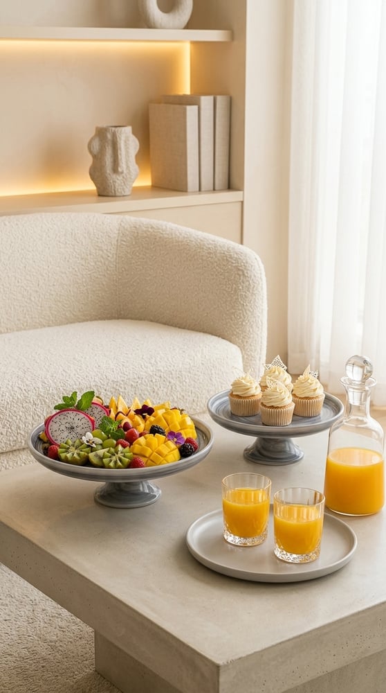 Cake and dessert stand set with a unique and elegant design