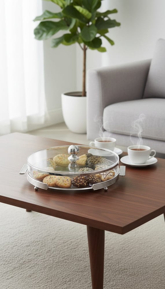 طبق بغطاء