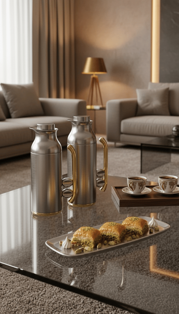 طقم ترامس شاي و قهوة 1 لتر/ 750مل