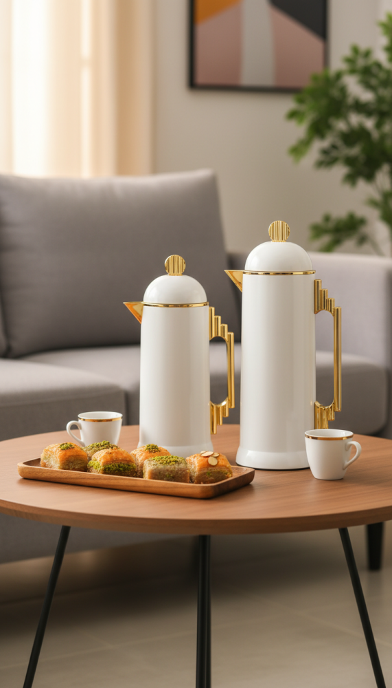 Tea and coffee thermos set 1 liter