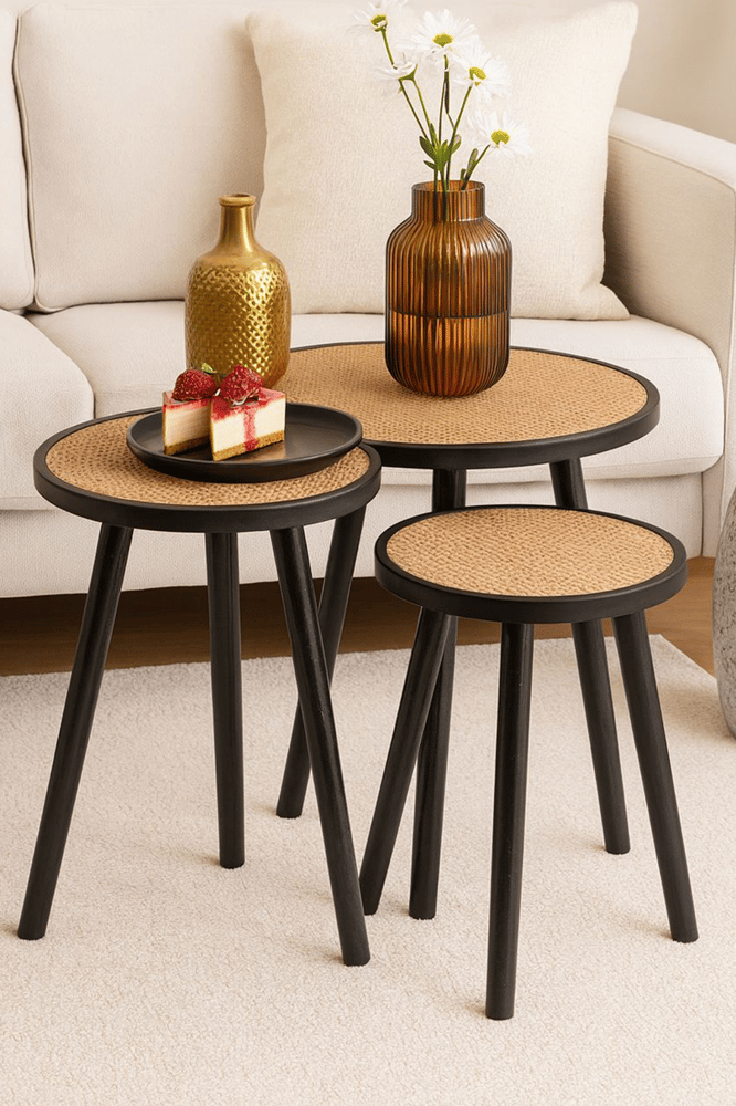 Side coffee table set
