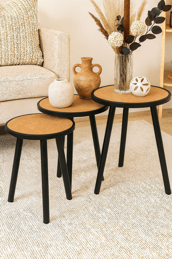 Side coffee table set