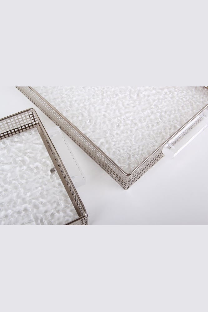 Multi-purpose serving tray set with elegant design 35 × 25 cm / 30 × 20 cm