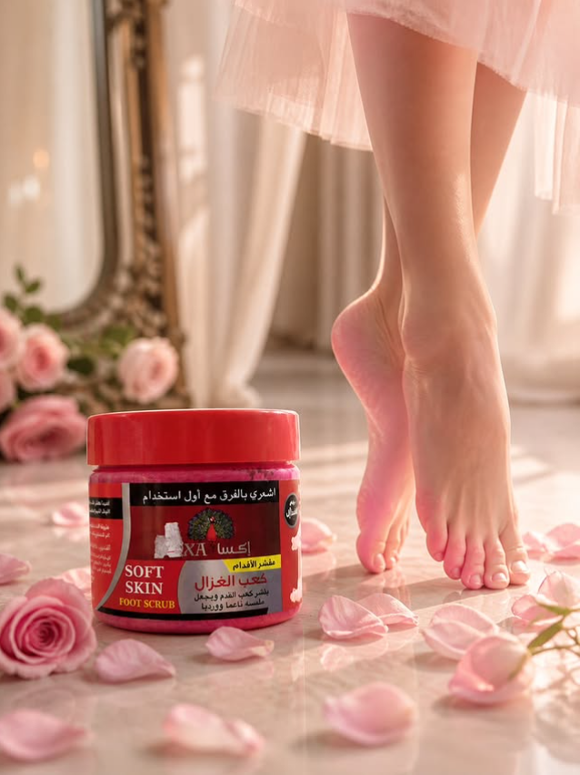 مرطب وملوّن القدم (كعب الغزال)