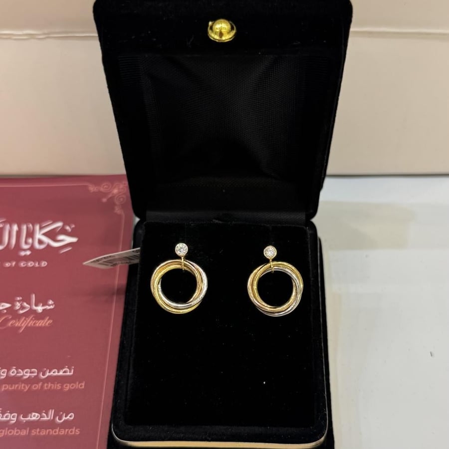 Gold earrings design Cartie Altrenti