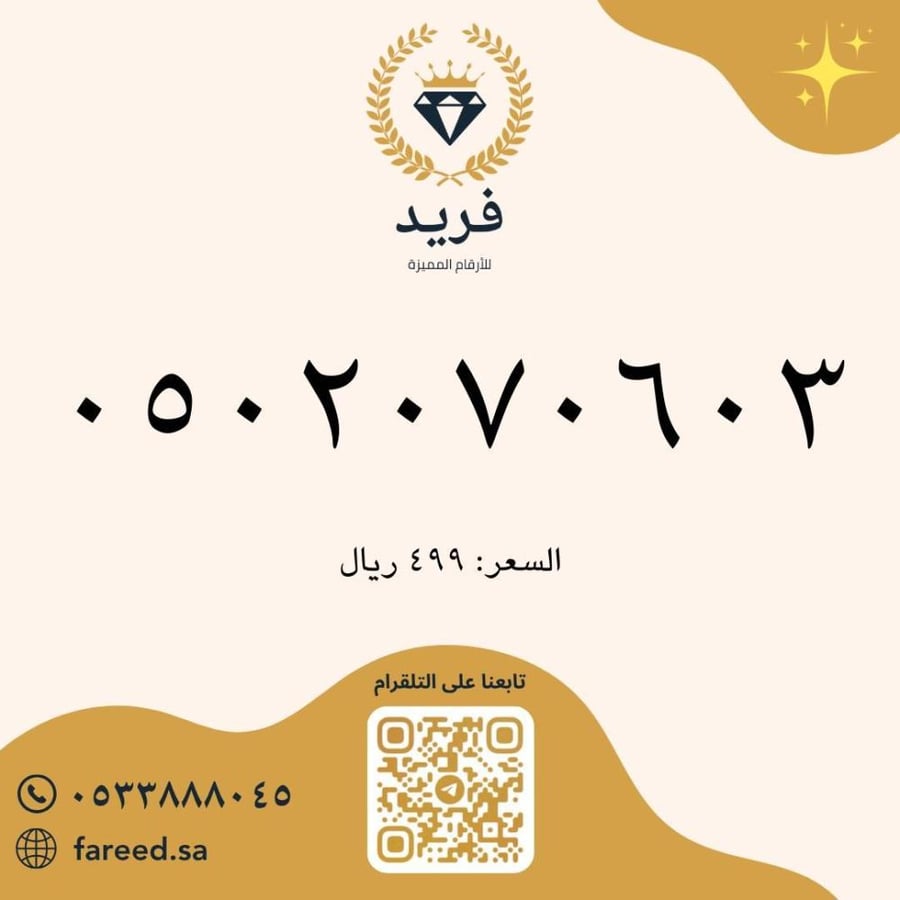 رقم مميز 0502070603