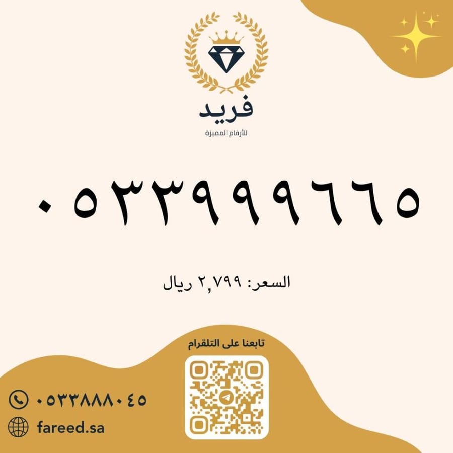 رقم مميز 0533999665