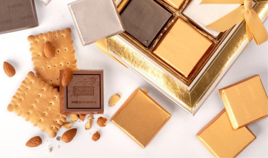 Gift for newborns with chocolate from Bostani