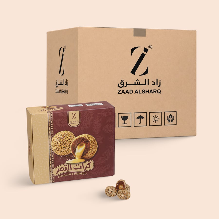 كرات التمر بالسمسم ( كرتون )