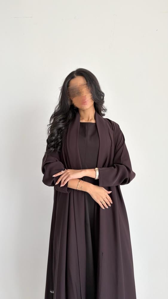 كريب نص كالوش عباية عملية عباية دوام يومية