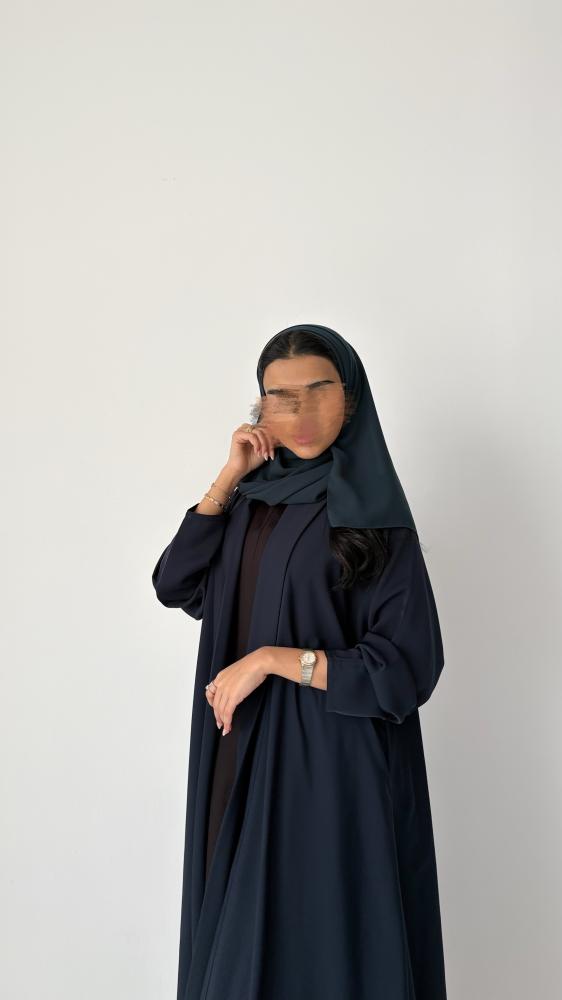كريب نص كالوش عباية عملية عباية دوام يومية