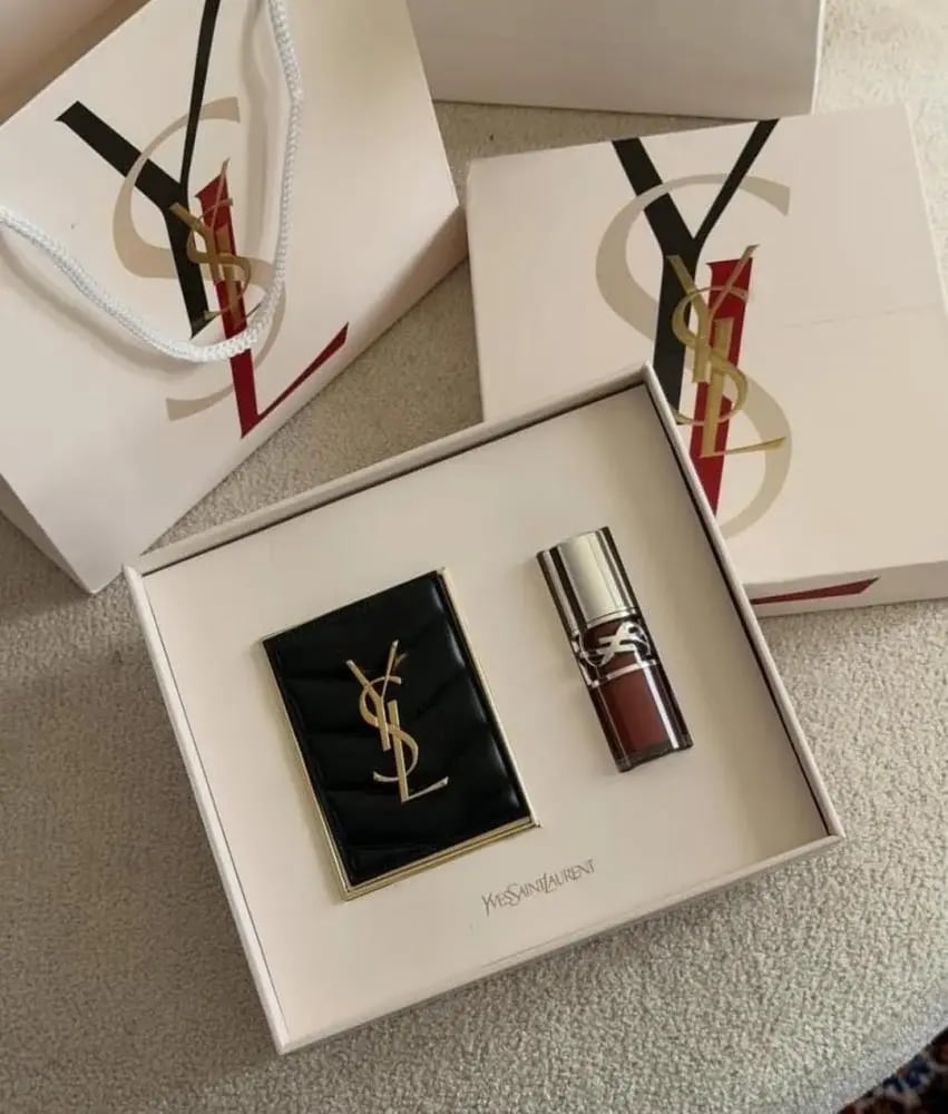 Saint Laurent set, gold and silver