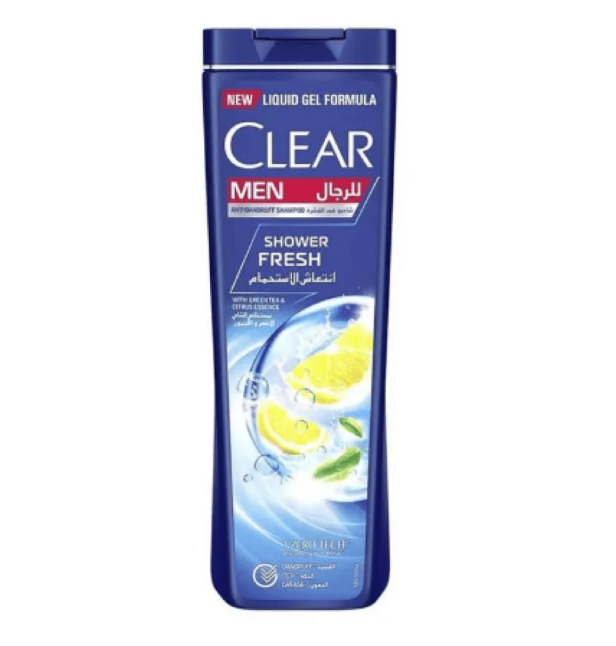 Clear anti-dandruff men's hair shampoo green lemon tea 350 ml