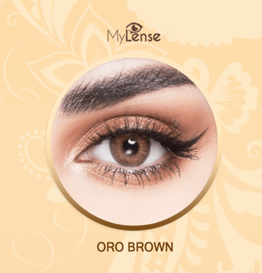 عدسات لغة العين الذهبيه ORO BROWN