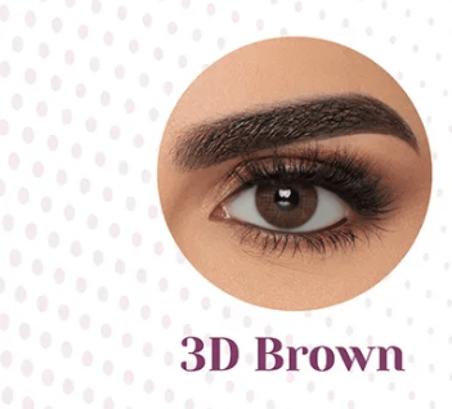 عدسات لغة العيون 3D Brown