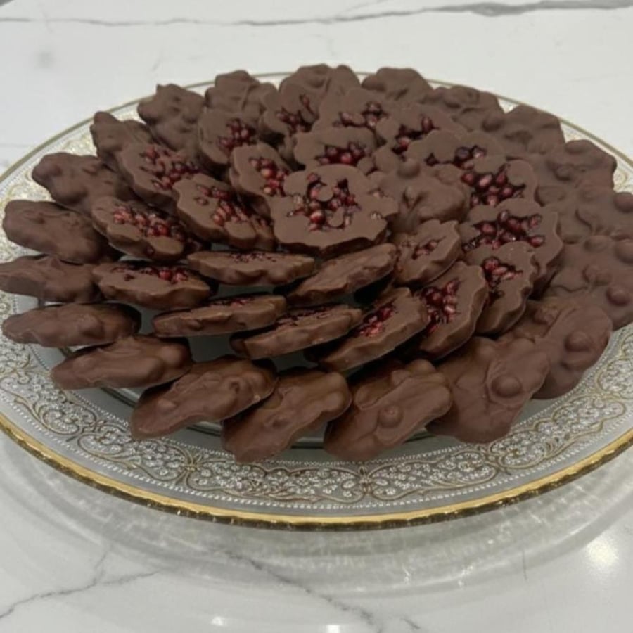 Belgian chocolate with pomegranate