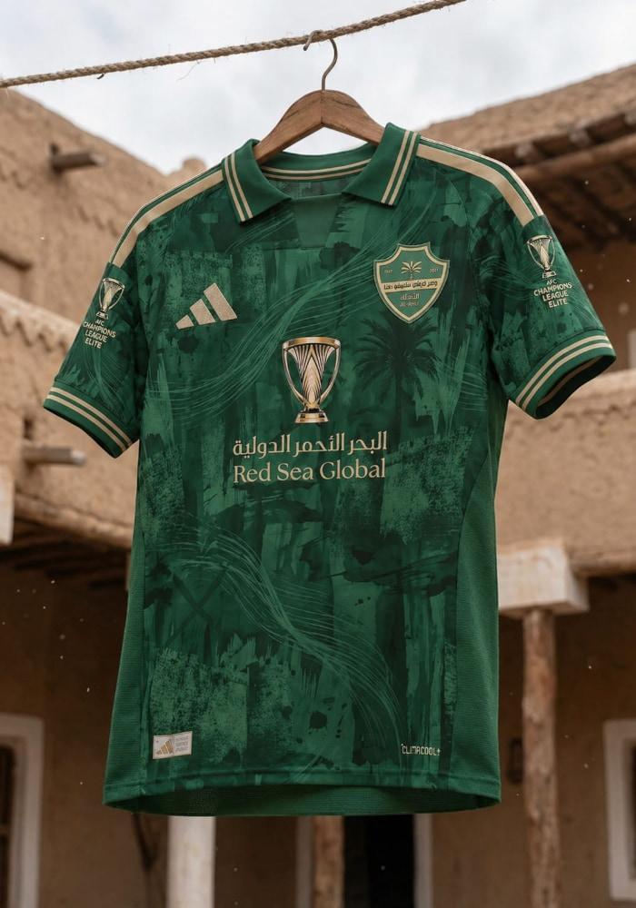 تيشيرت نادي الأهلي السعودي 2026 الأخضر - إصدار دوري أبطال آسيا