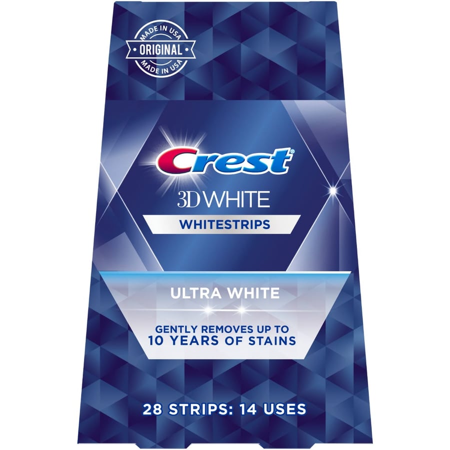 كرست لصقات لتبييض الاسنان_28 شريط الترا وايت/ Crest 3d white strips -28