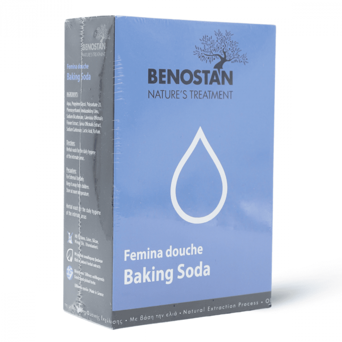 بينوستان غسول نسائي باكينج صودا (بيكربونات الصوديوم )-2*150 مل/Benostan Femina Douche Baking Soda -2*150ml