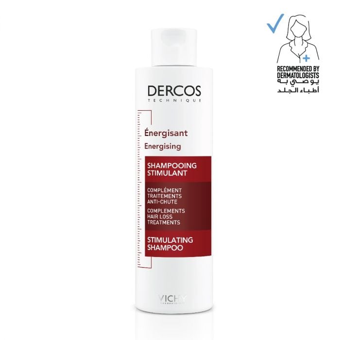 شامبو فيشي المنشط لوقف تساقط الشعر -200 مل/Vichy Dercos energising shampoo -200ml (أحمر)