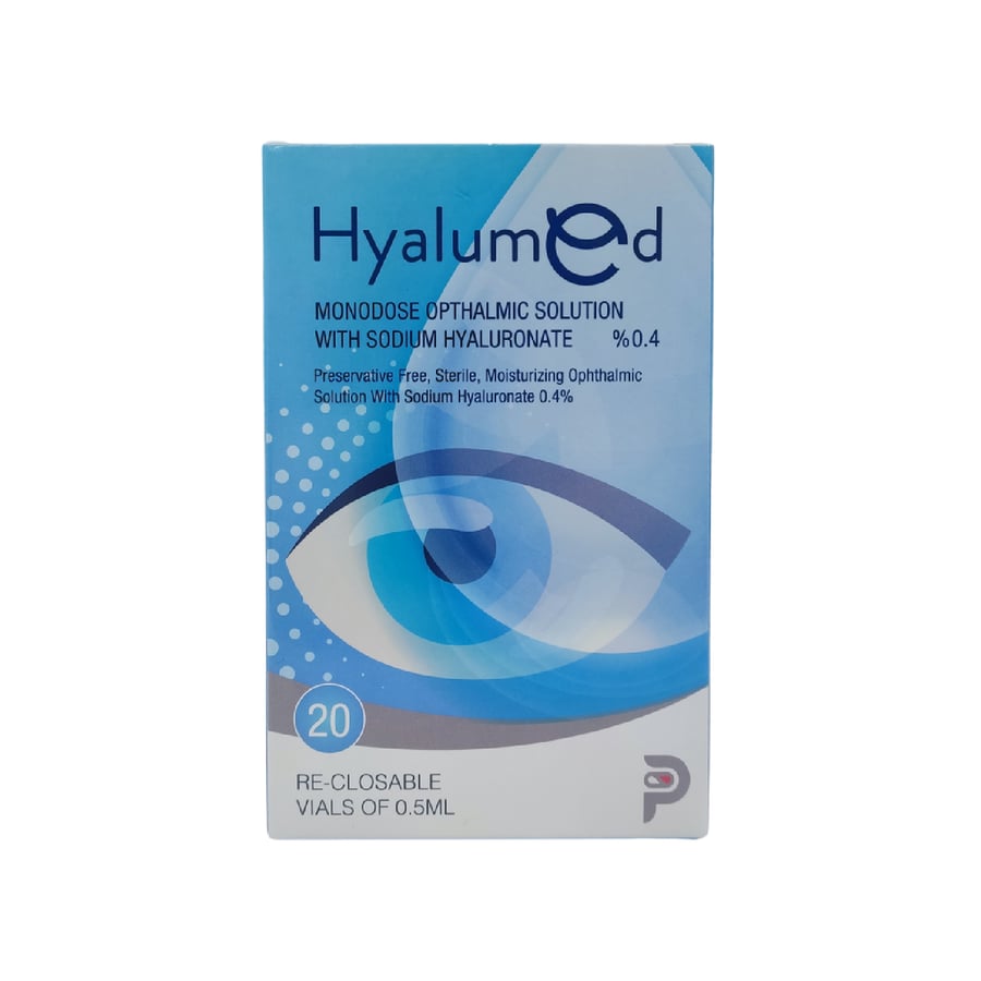 هيالومد قطرة مرطبة للعين خالية من المواد الحافظة -0.4%/Hyalumed eye drops 20vials -0.4%