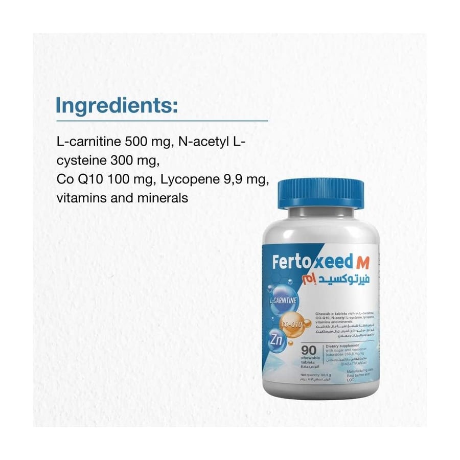 فيرتوكسيد ام -90 قرص مضغ للرجال/Fertoxeed M -90 chewable tab for men
